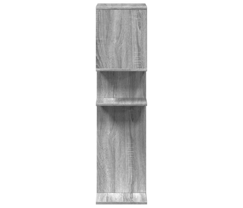 Librería divisora madera ingeniería gris Sonoma 92x29x112 cm