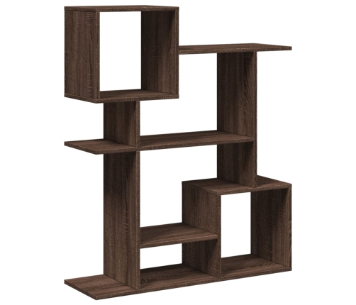 Librería divisora madera ingeniería marrón roble 92x29x112 cm