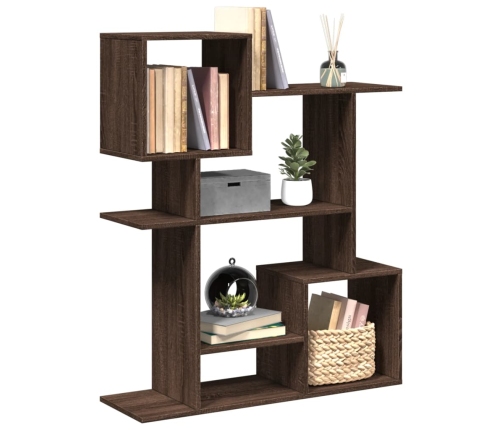 Librería divisora madera ingeniería marrón roble 92x29x112 cm