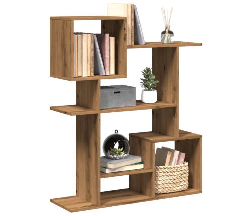 Librería divisora madera ingeniería roble artisan 92x29x112 cm