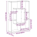 Estantería de madera de ingeniería blanco 63x20x90 cm