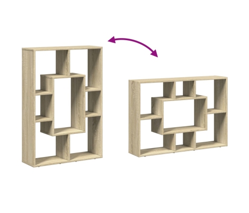 Estantería de madera de ingeniería roble Sonoma 63x20x90 cm