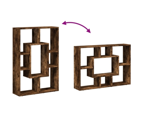 Estantería madera de ingeniería roble ahumado 63x20x90 cm