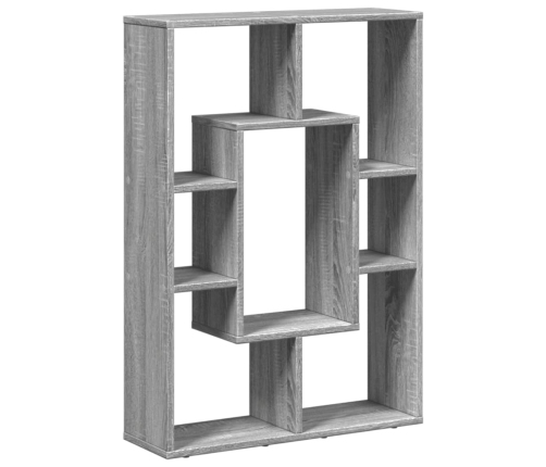 Estantería de madera de ingeniería gris Sonoma 63x20x90 cm