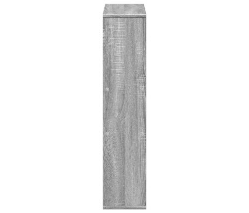 Estantería de madera de ingeniería gris Sonoma 63x20x90 cm