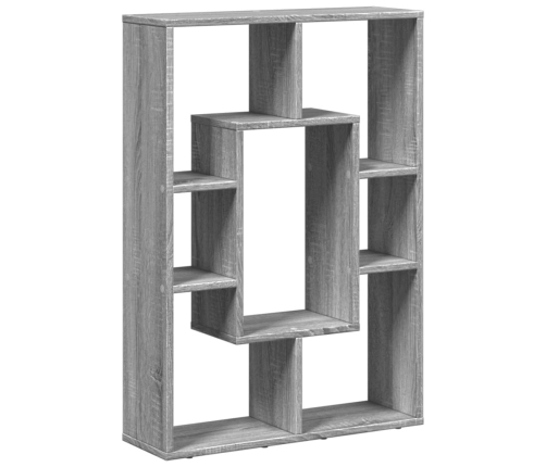 Estantería de madera de ingeniería gris Sonoma 63x20x90 cm