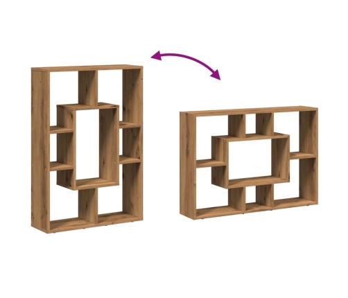 Estantería de madera de ingeniería roble artisian 63x20x90 cm