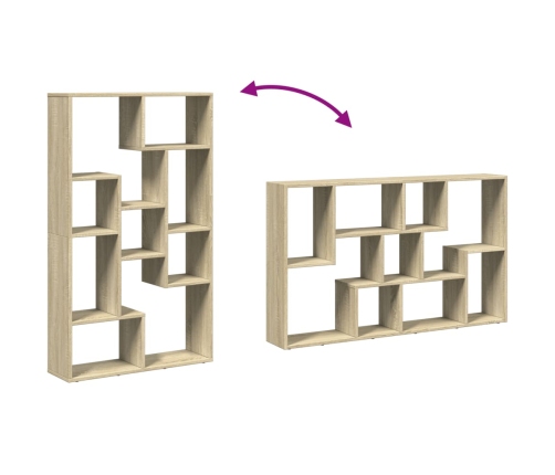 Estantería de madera de ingeniería roble Sonoma 72x20x120 cm