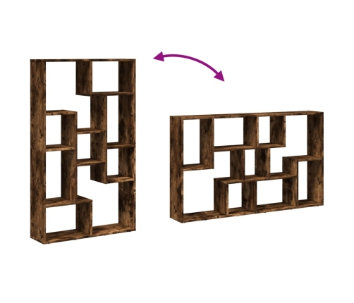 Estantería madera de ingeniería roble ahumado 72x20x120 cm