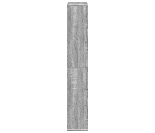 Estantería de madera de ingeniería gris Sonoma 72x20x120 cm