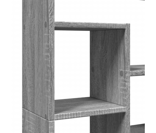 Estantería de madera de ingeniería gris Sonoma 72x20x120 cm