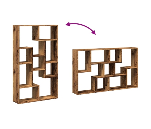 Estantería madera de ingeniería color envejecido 72x20x120 cm