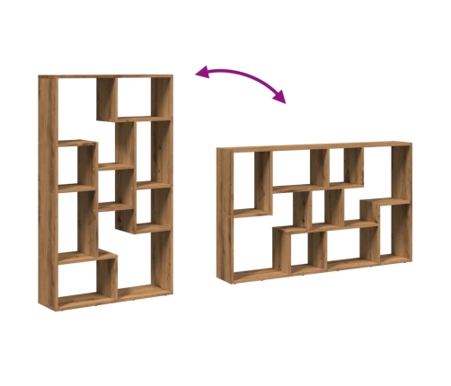 Estantería de madera de ingeniería roble artisian 72x20x120 cm