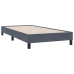 Estructura de cama sin colchón terciopelo gris oscuro 80x210 cm