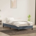 Estructura de cama sin colchón terciopelo gris oscuro 80x210 cm