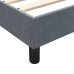 Estructura de cama sin colchón terciopelo gris oscuro 80x210 cm