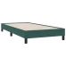 Estructura de cama sin colchón terciopelo verde oscuro 80x210cm