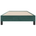 Estructura de cama sin colchón terciopelo verde oscuro 80x210cm