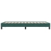 Estructura de cama sin colchón terciopelo verde oscuro 80x210cm