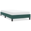 Estructura de cama sin colchón terciopelo verde oscuro 80x210cm