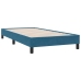 Estructura de cama sin colchón terciopelo azul oscuro 80x210 cm