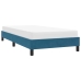 Estructura de cama sin colchón terciopelo azul oscuro 80x210 cm