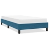 Estructura de cama sin colchón terciopelo azul oscuro 80x210 cm