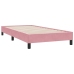 Estructura de cama sin colchón terciopelo rosa 80x210 cm