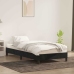 Estructura de cama sin colchón terciopelo negro 90x210 cm