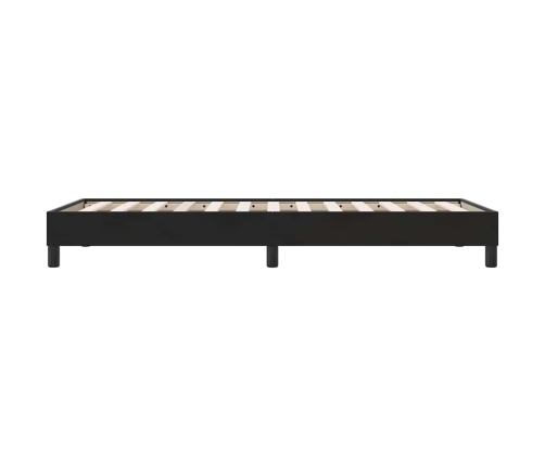 Estructura de cama sin colchón terciopelo negro 90x210 cm