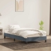 Estructura de cama sin colchón terciopelo gris oscuro 100x210cm