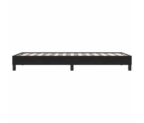 Estructura de cama sin colchón terciopelo negro 100x210 cm