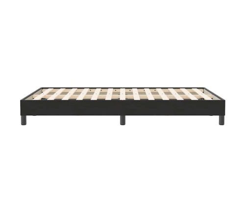 Estructura de cama sin colchón terciopelo negro 120x210 cm