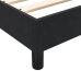 Estructura de cama sin colchón terciopelo negro 120x210 cm