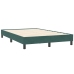 Estructura cama sin colchón terciopelo verde oscuro 120x210 cm