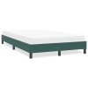 Estructura cama sin colchón terciopelo verde oscuro 120x210 cm