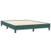 Estructura cama sin colchón terciopelo verde oscuro 140x190 cm