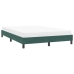 Estructura cama sin colchón terciopelo verde oscuro 140x190 cm