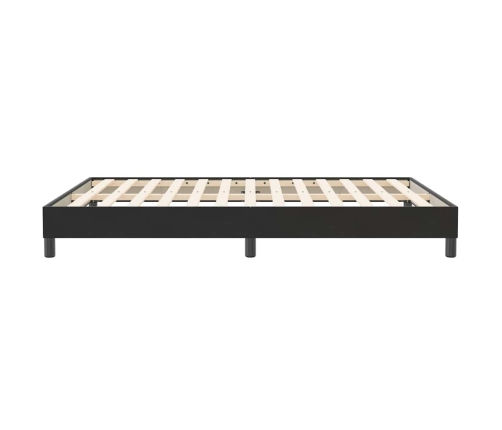 Estructura de cama sin colchón terciopelo negro 160x210 cm