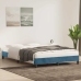 Estructura de cama sin colchón terciopelo azul oscuro 160x210cm