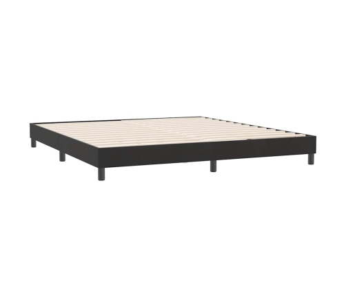 Estructura de cama sin colchón terciopelo negro 180x210 cm