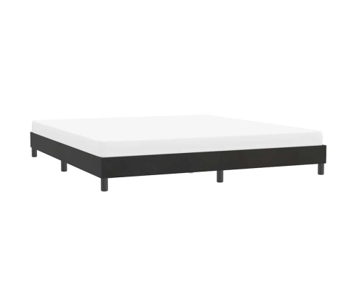 Estructura de cama sin colchón terciopelo negro 180x210 cm