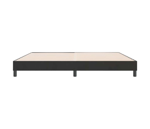 Estructura de cama sin colchón terciopelo negro 180x210 cm