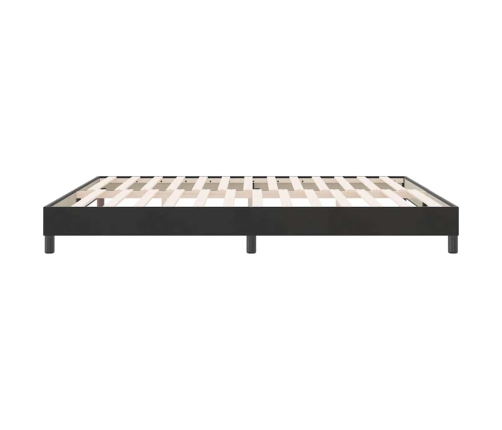 Estructura de cama sin colchón terciopelo negro 180x210 cm