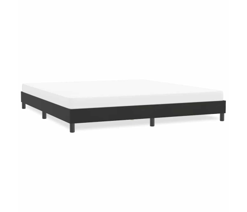 Estructura de cama sin colchón terciopelo negro 180x210 cm