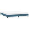 Estructura de cama sin colchón terciopelo azul oscuro 180x210cm