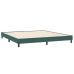 Estructura cama sin colchón terciopelo verde oscuro 200x210cm