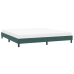 Estructura cama sin colchón terciopelo verde oscuro 200x210cm