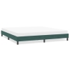 Estructura cama sin colchón terciopelo verde oscuro 200x210cm