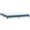 Estructura de cama sin colchón terciopelo azul oscuro 200x210cm